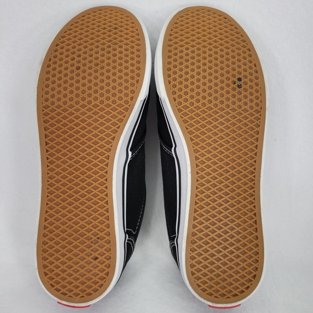 Vans Shoes Womens 6.5 Black White Low Top Lace Up Skate Sneakers Canvas Classic - Picture 8 of 9